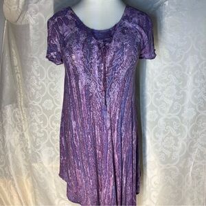 Elegant purple boho cute options free size dress